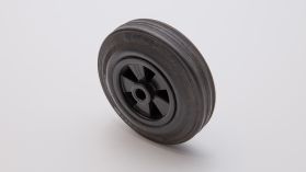 Sidorulle svart gummi